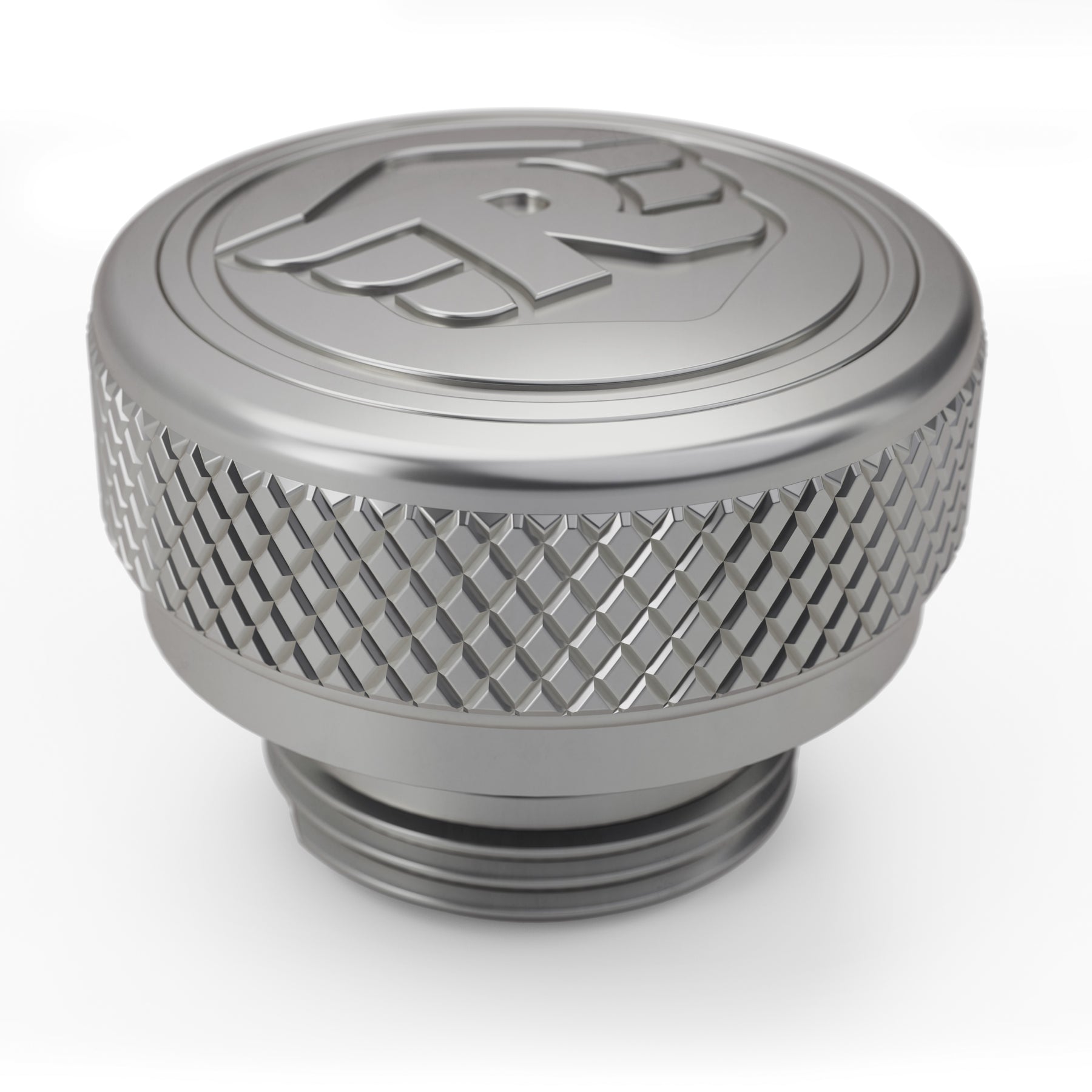 Machined Oil Filler Cap – Silver
