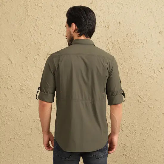 MLG Side Vertical Vent Shirt – Olive