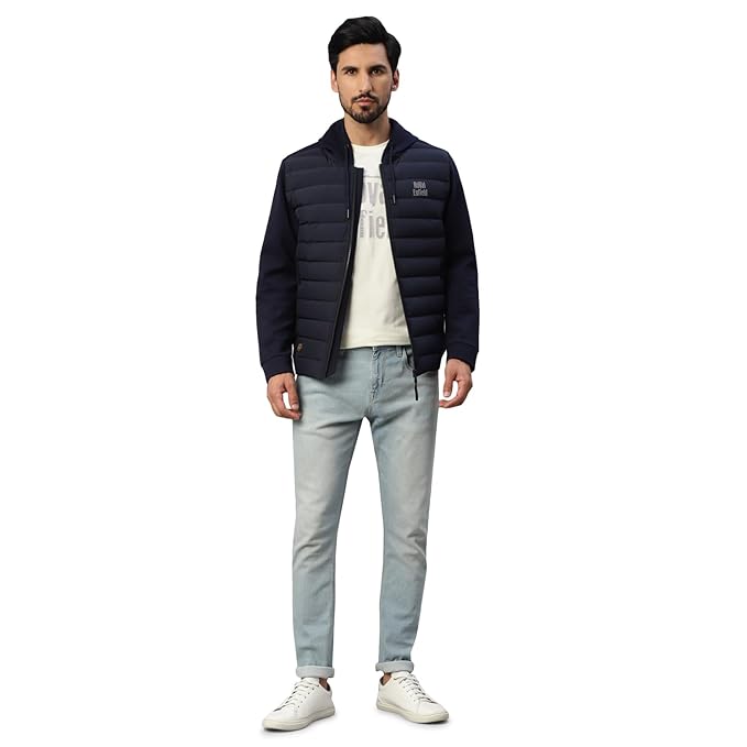 Hybrid Down Sweatshirt – Navy