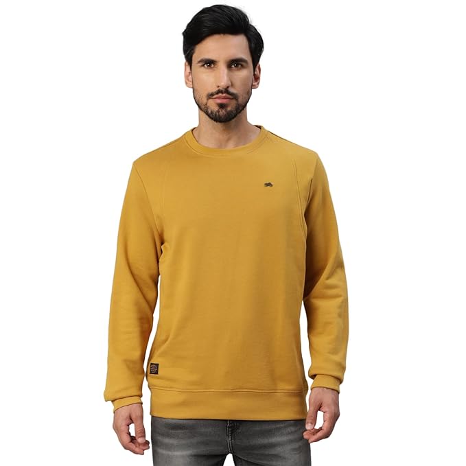 Cut & Sew Sweatshirt – Mustard