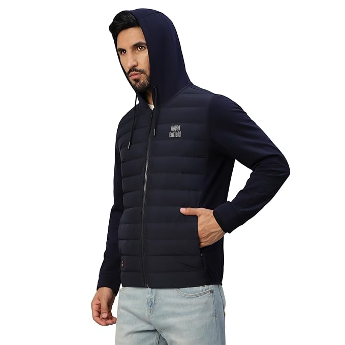 Hybrid Down Sweatshirt – Navy