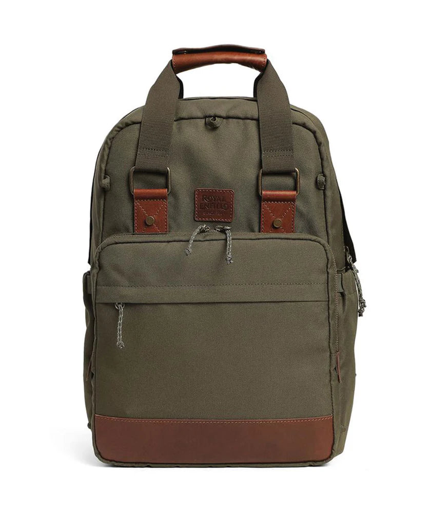 Raveller Backpack – Dark Olive & Brown