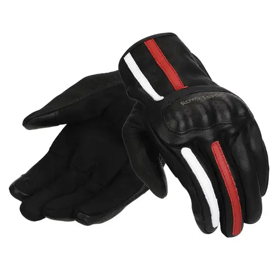 Gritty Gloves Black & White & Red