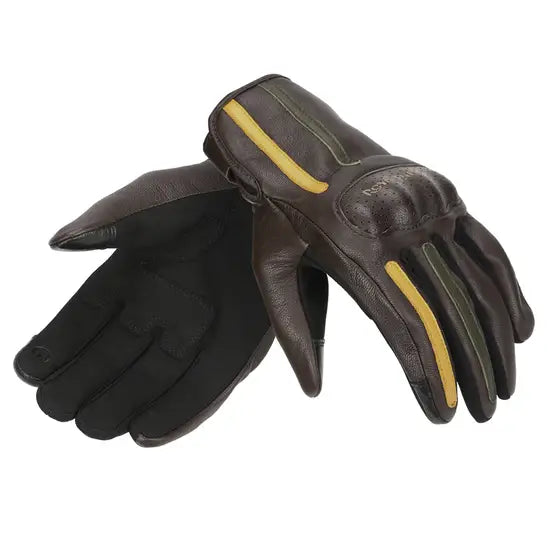 Gritty Gloves Brown & Yellow