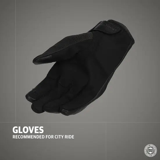 Gritty Gloves Black & White & Red