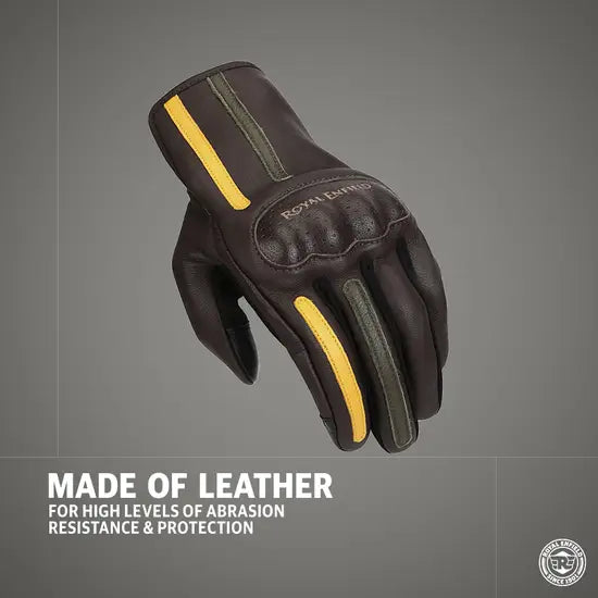 Gritty Gloves Brown & Yellow