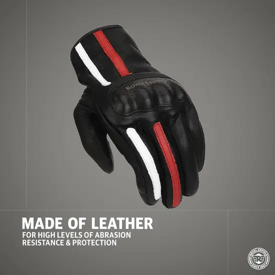 Gritty Gloves Black & White & Red