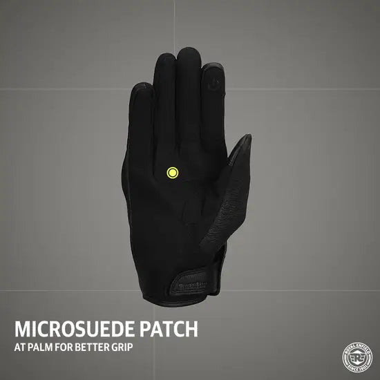 Gritty Gloves Black & White & Red