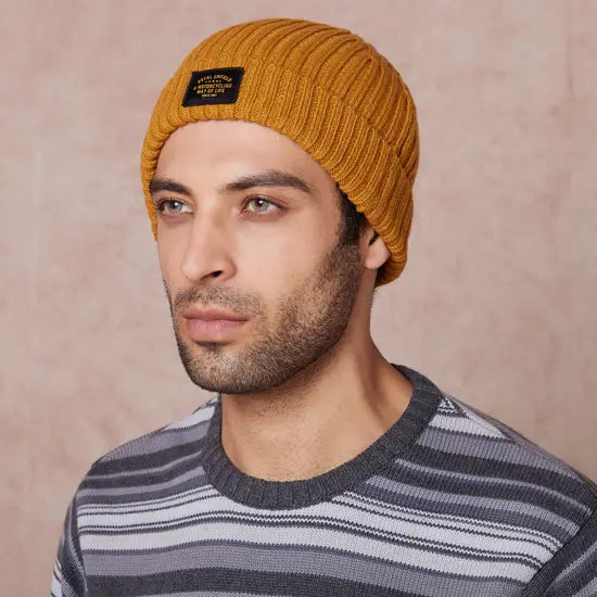 Solid Beanie – Mango
