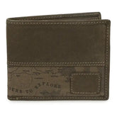 Vintage Map Wallet – Olive