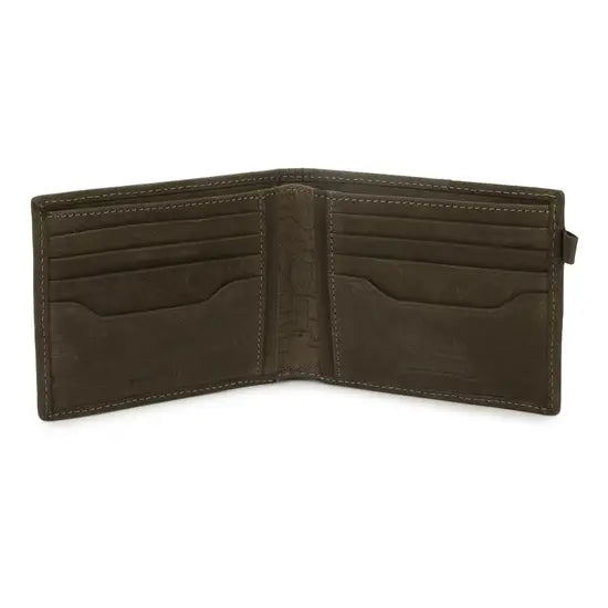 Vintage Map Wallet – Olive