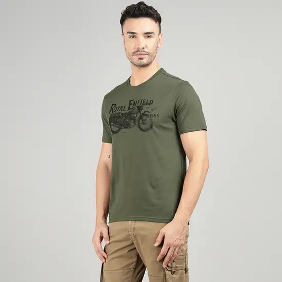 Re Bullet-350 T-Shirt Olive