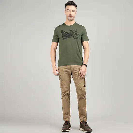 Re Bullet-350 T-Shirt Olive