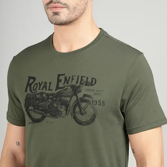 Re Bullet-350 T-Shirt Olive