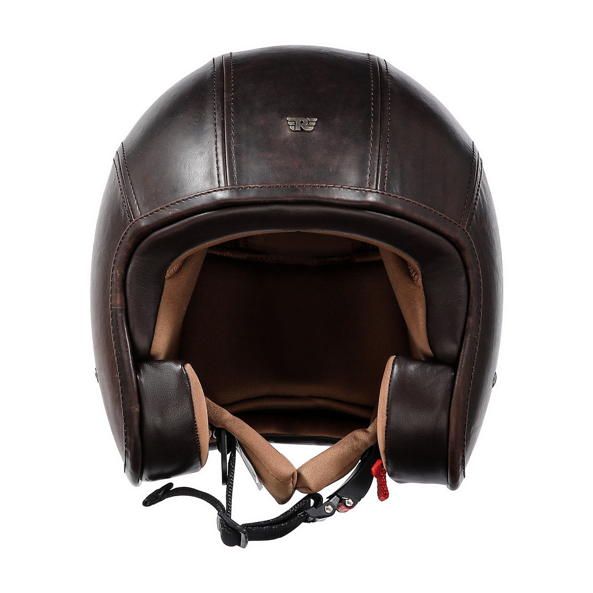 brown full face motorcycle helmet Granado Neo Helmet – Dark Brown
