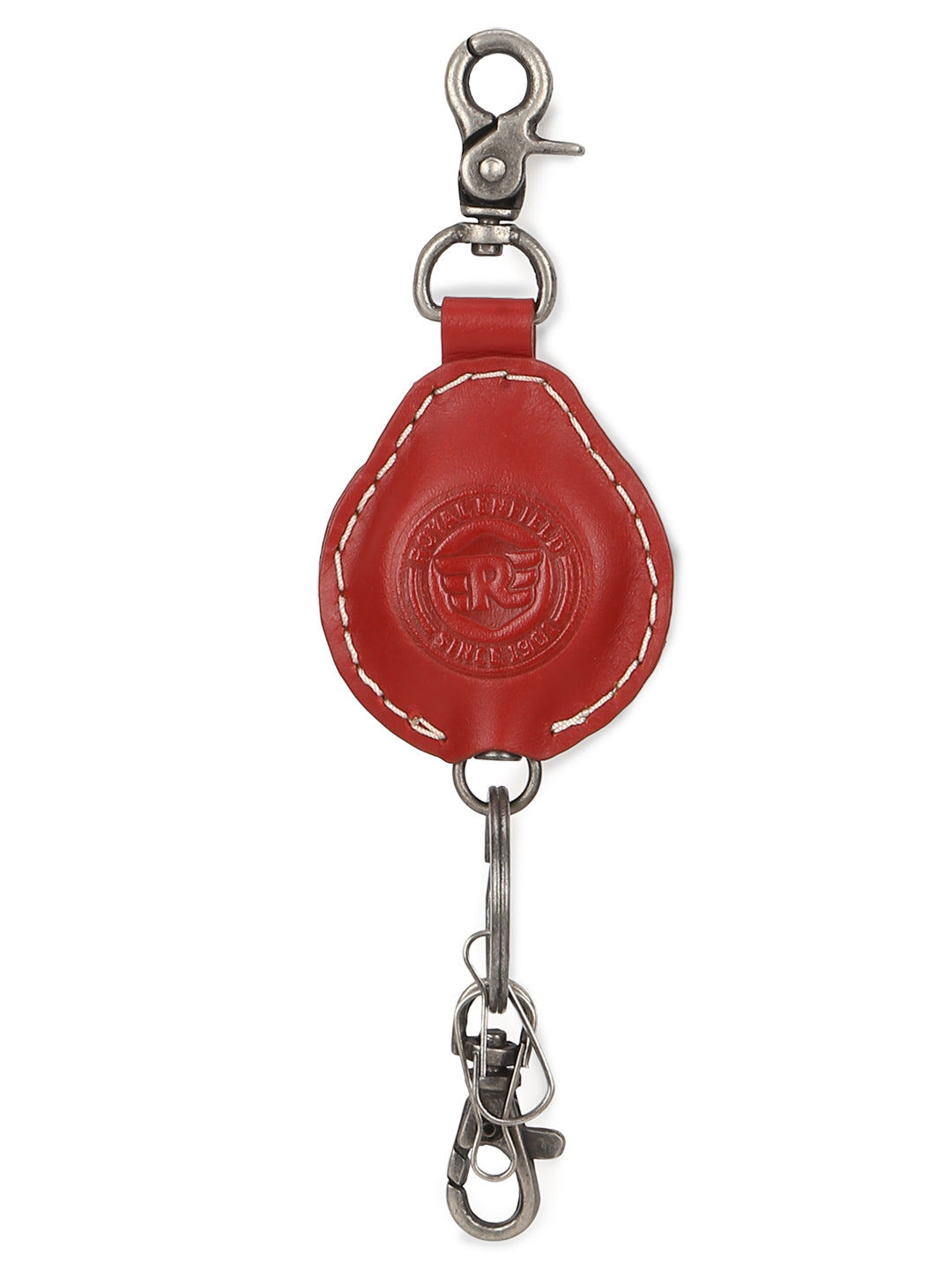 Spring Loaded Key Chain Spring Loaded Key Chain In Red