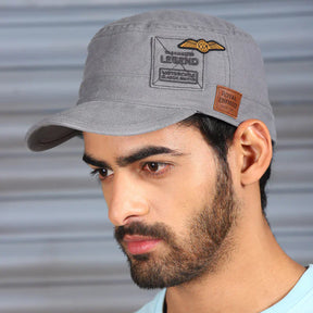 Re Cotton Canvas Heavy Washed Cap In Charcoal